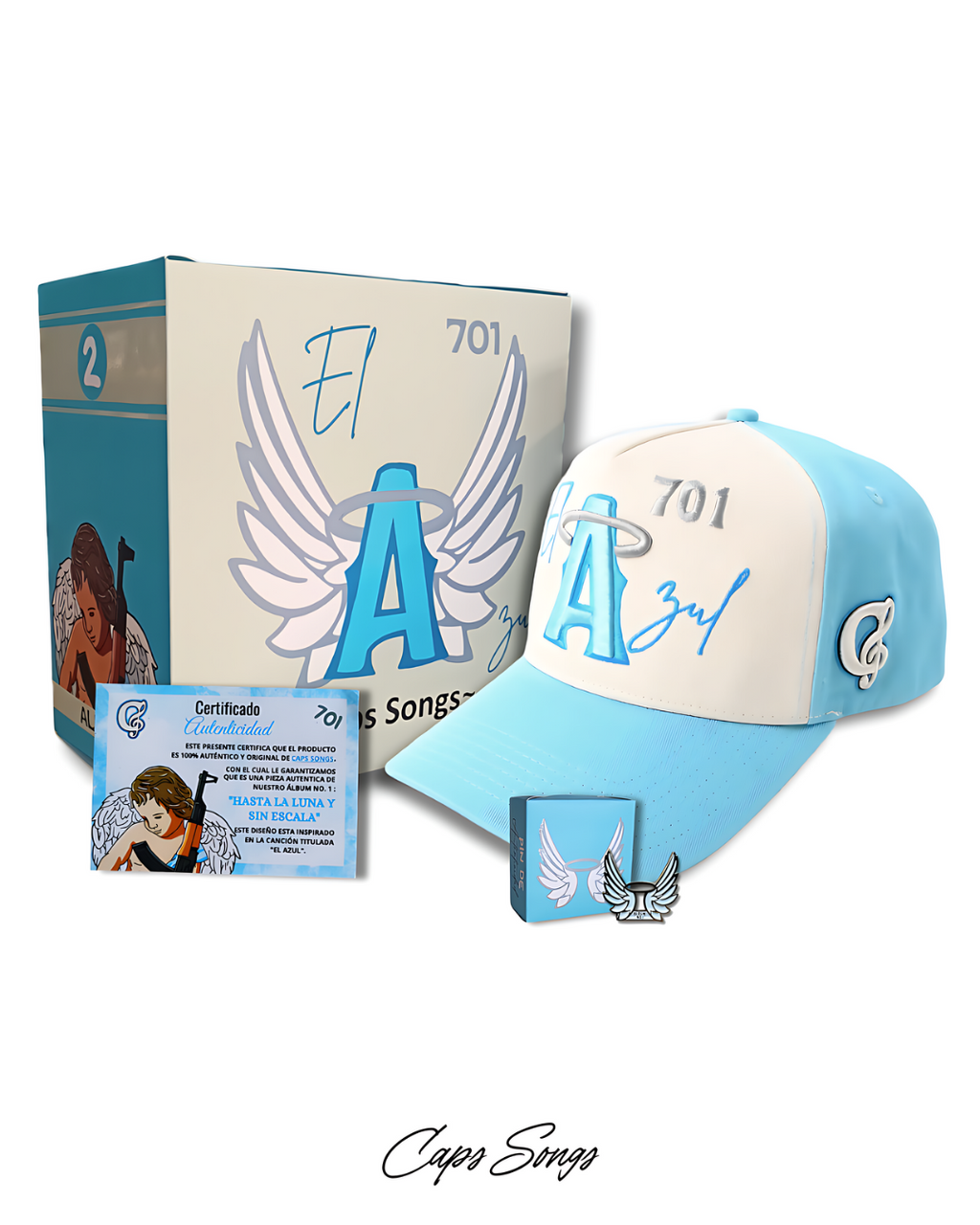 Caps Song Ángel Azul