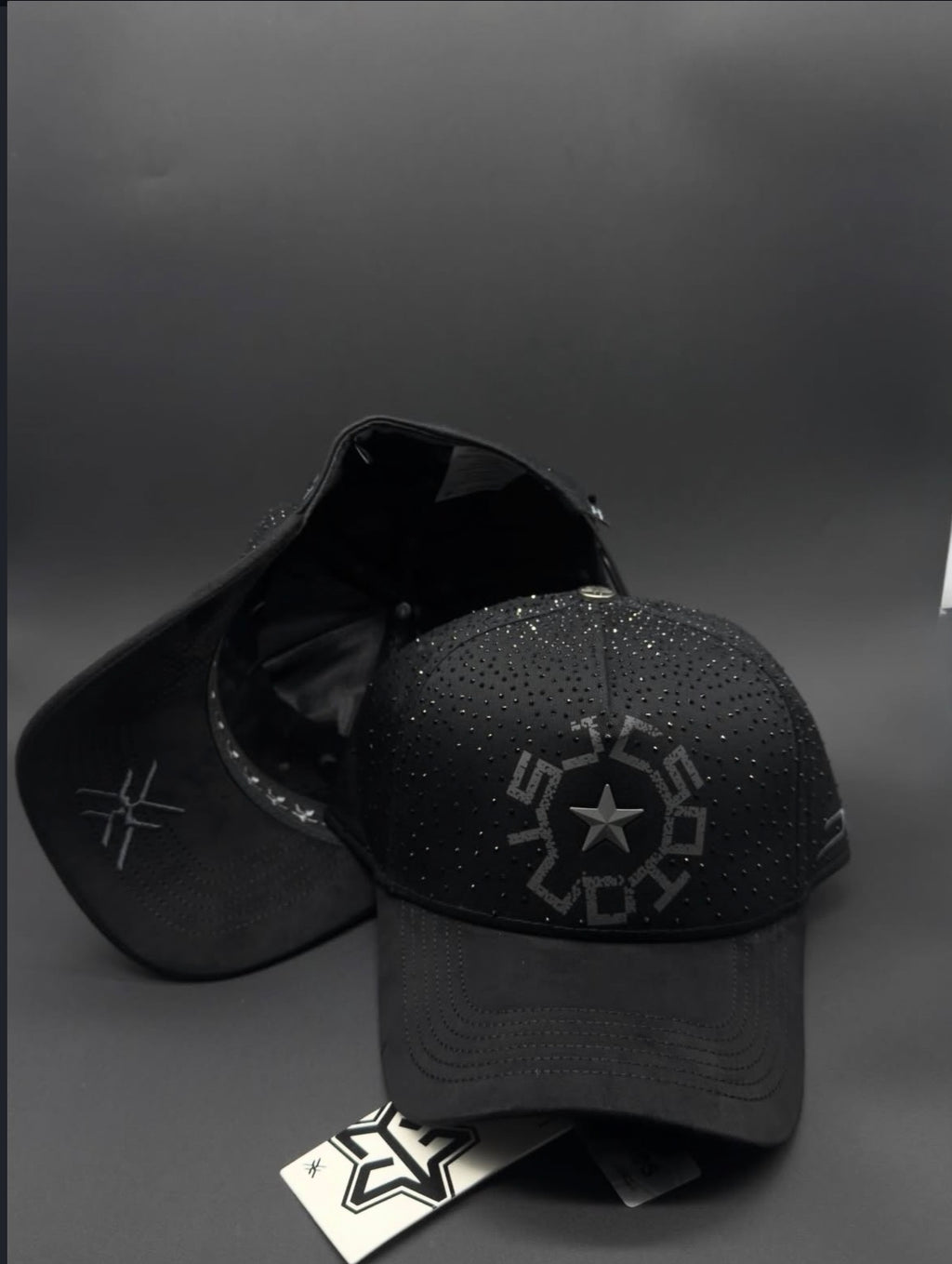 JC Hats Crystal Black