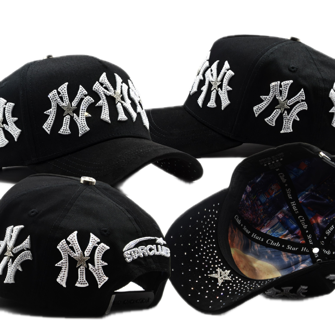 Star Hats NY white
